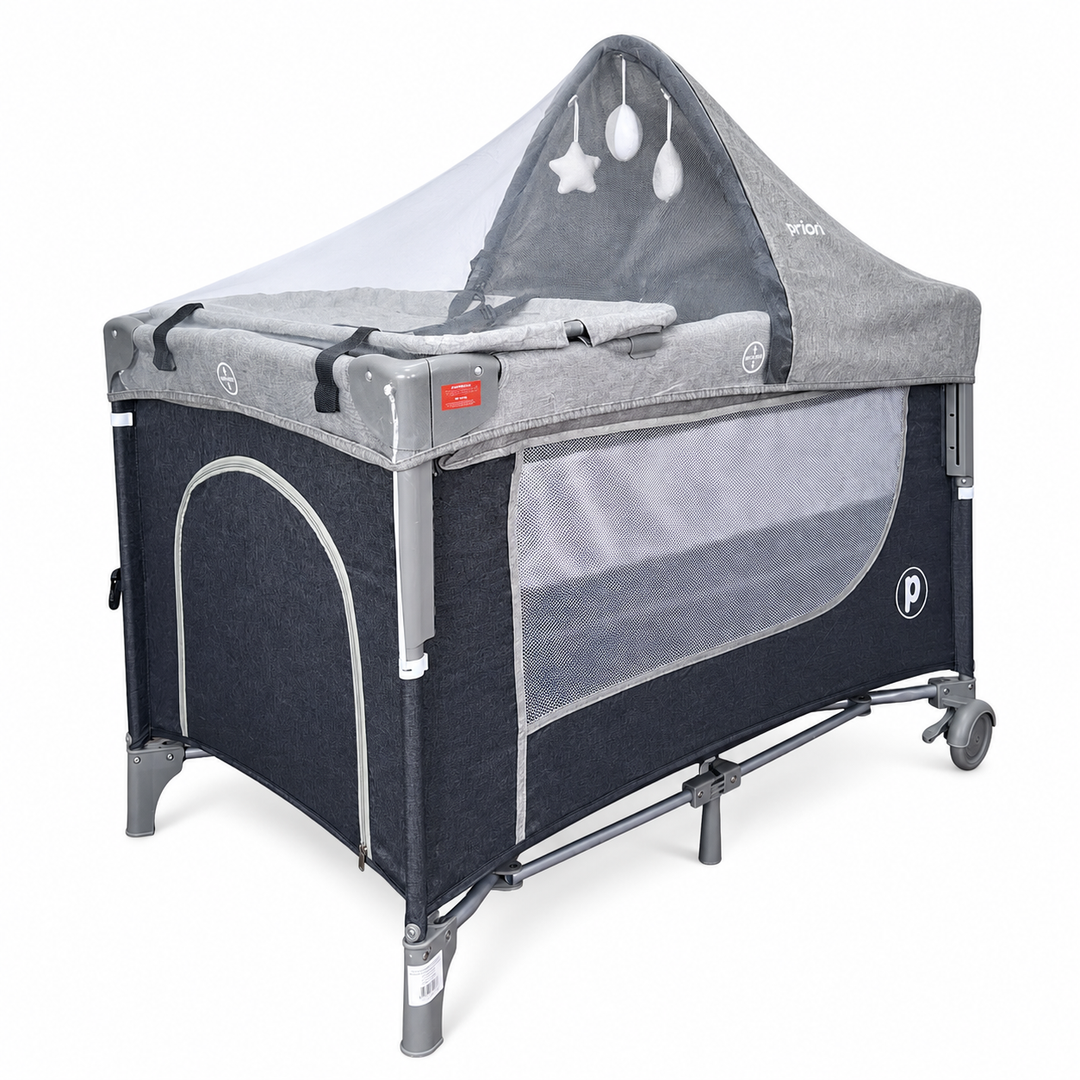Corral Cuna Colecho Madison Plus - Priori  Gris