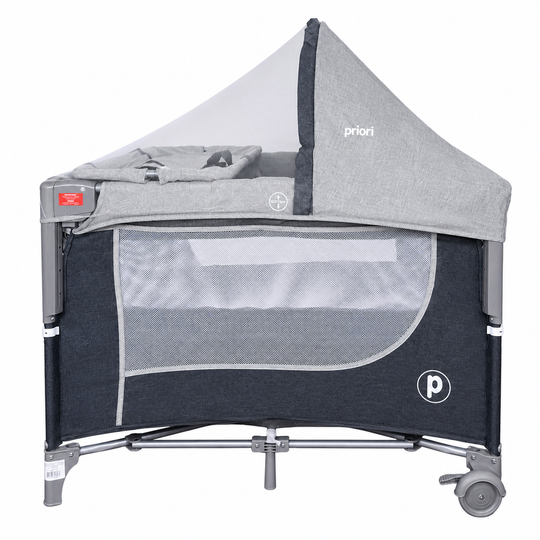 Corral Cuna Colecho Madison Plus - Priori  Gris