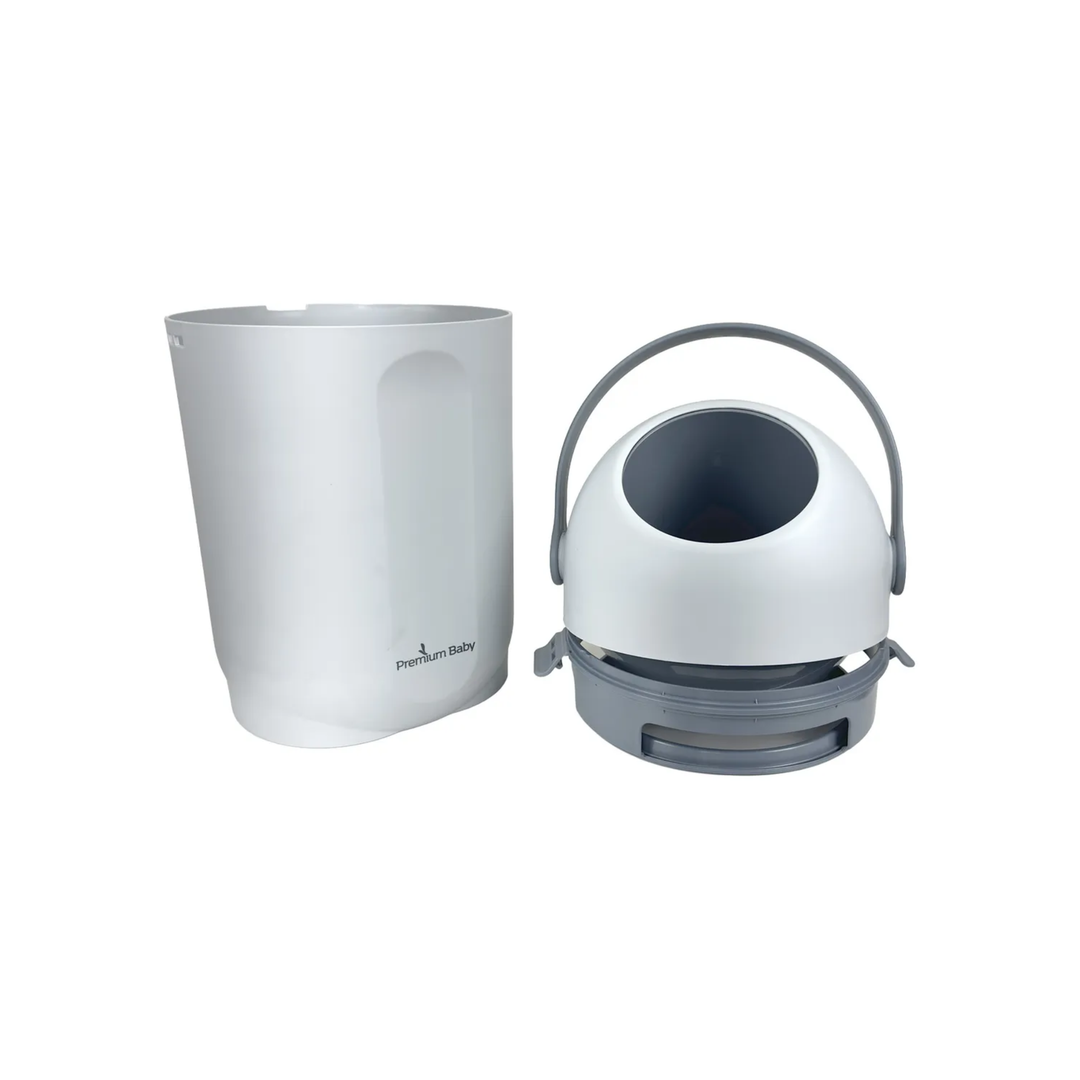 Contenedor de Pañales Anti Olores Premium Baby Gris