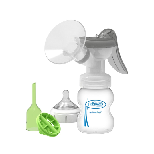 Extractor de Leche Manual con Biberón Boca Ancha Polipropileno 5oz Dr. Brown´s