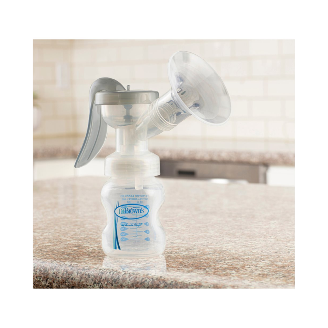 Extractor de Leche Manual con Biberón Boca Ancha Polipropileno 5oz Dr. Brown´s