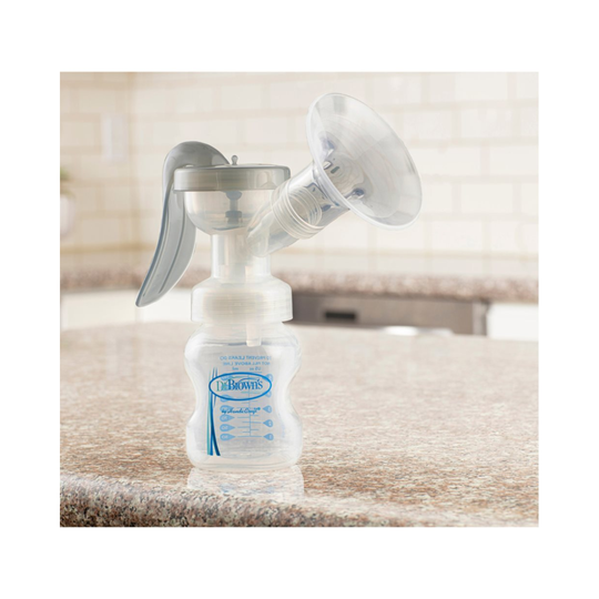 Extractor de Leche Manual con Biberón Boca Ancha Polipropileno 5oz Dr. Brown´s