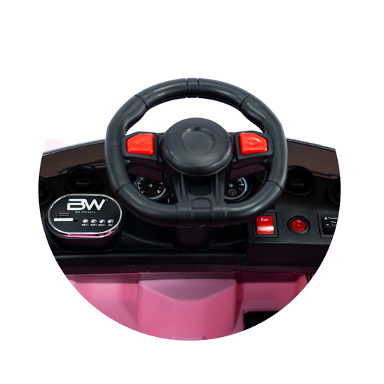 Automóvil Eléctrico 718 Cayman Rosa 6V