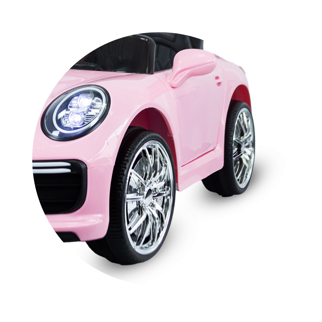 Automóvil Eléctrico 718 Cayman Rosa 6V