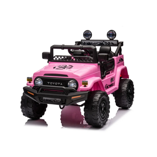 Automóvil Eléctrico Para Niños Toyota Rosa