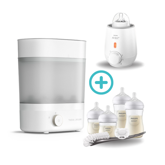 Esterilizador y Secador Avent + Combo Set de Inicio Recién Nacido x6 Avent + Calentador Eléctrico Avent