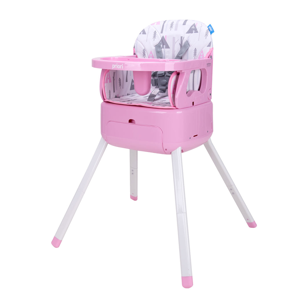 Silla Comedor Bebé 3 en1 Bony Priori Rosa