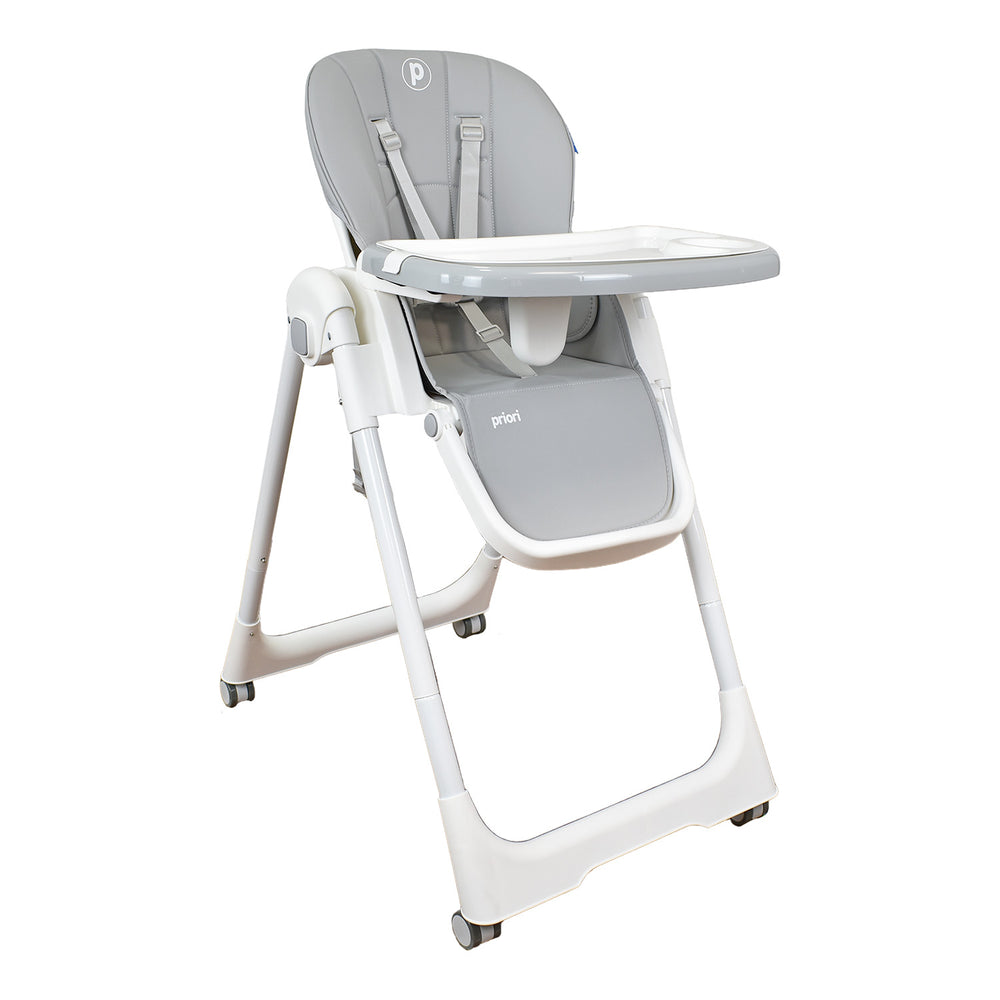 Silla Comedor Bebé Múltiples Posiciones Galaxy Priori Gris Claro