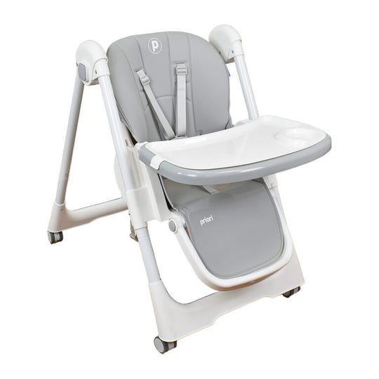Silla Comedor Bebé Múltiples Posiciones Galaxy Priori Gris Claro