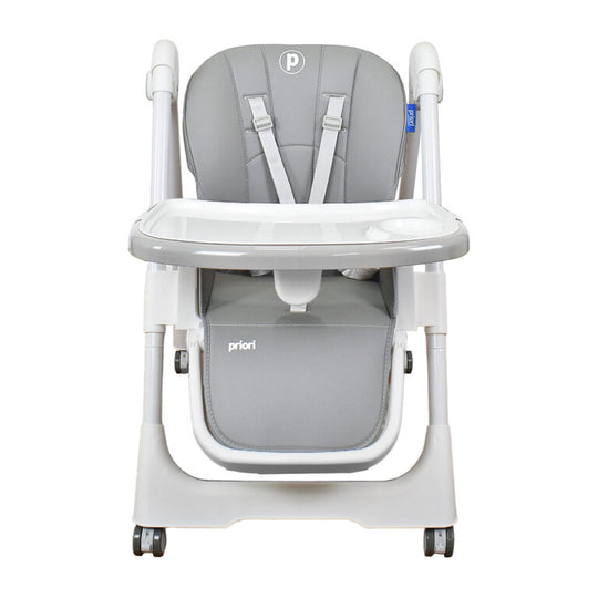 Silla Comedor Bebé Múltiples Posiciones Galaxy Priori Gris Claro