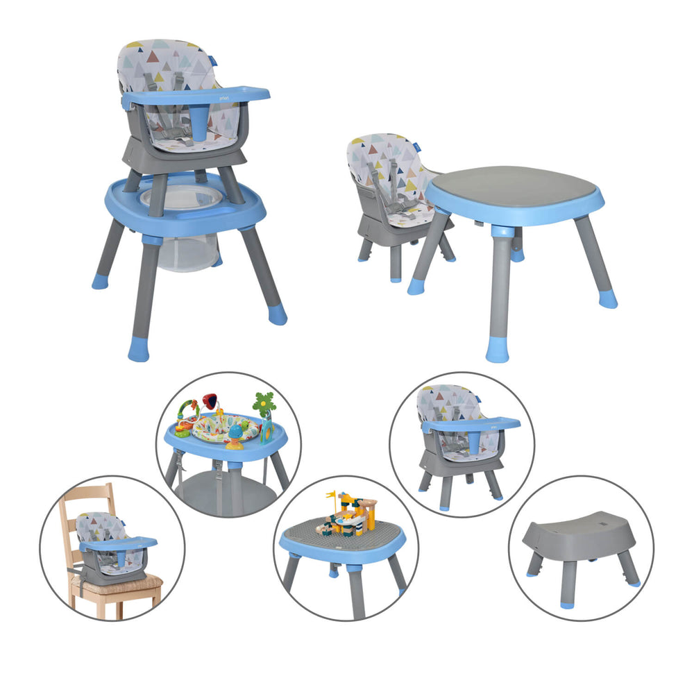 Silla Comedor Bebé 7en1 Priori Seven Azul