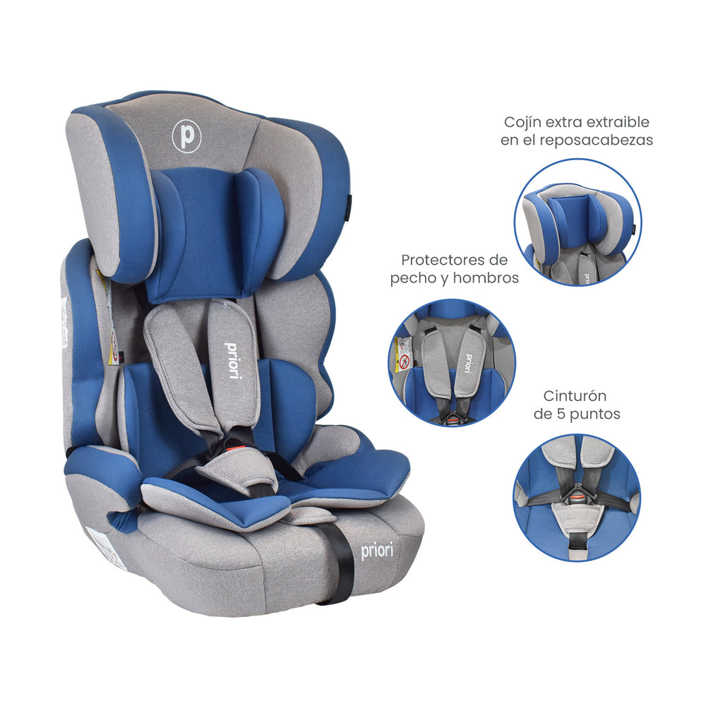 Silla Carro Bebe Priori Thunder Azul