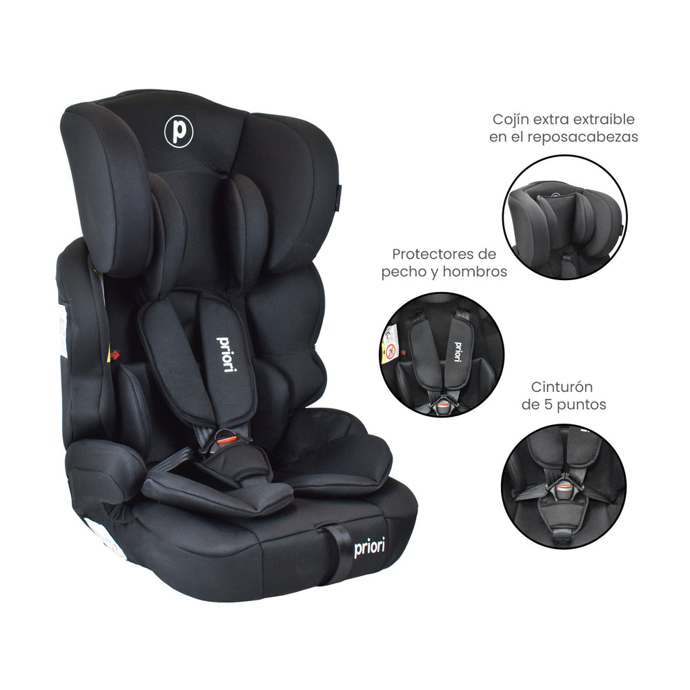 Silla Carro Bebe Priori Thunder Negro