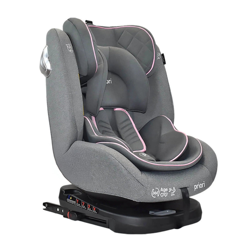 Silla De Carro First 360 Priori Gris-Rosa