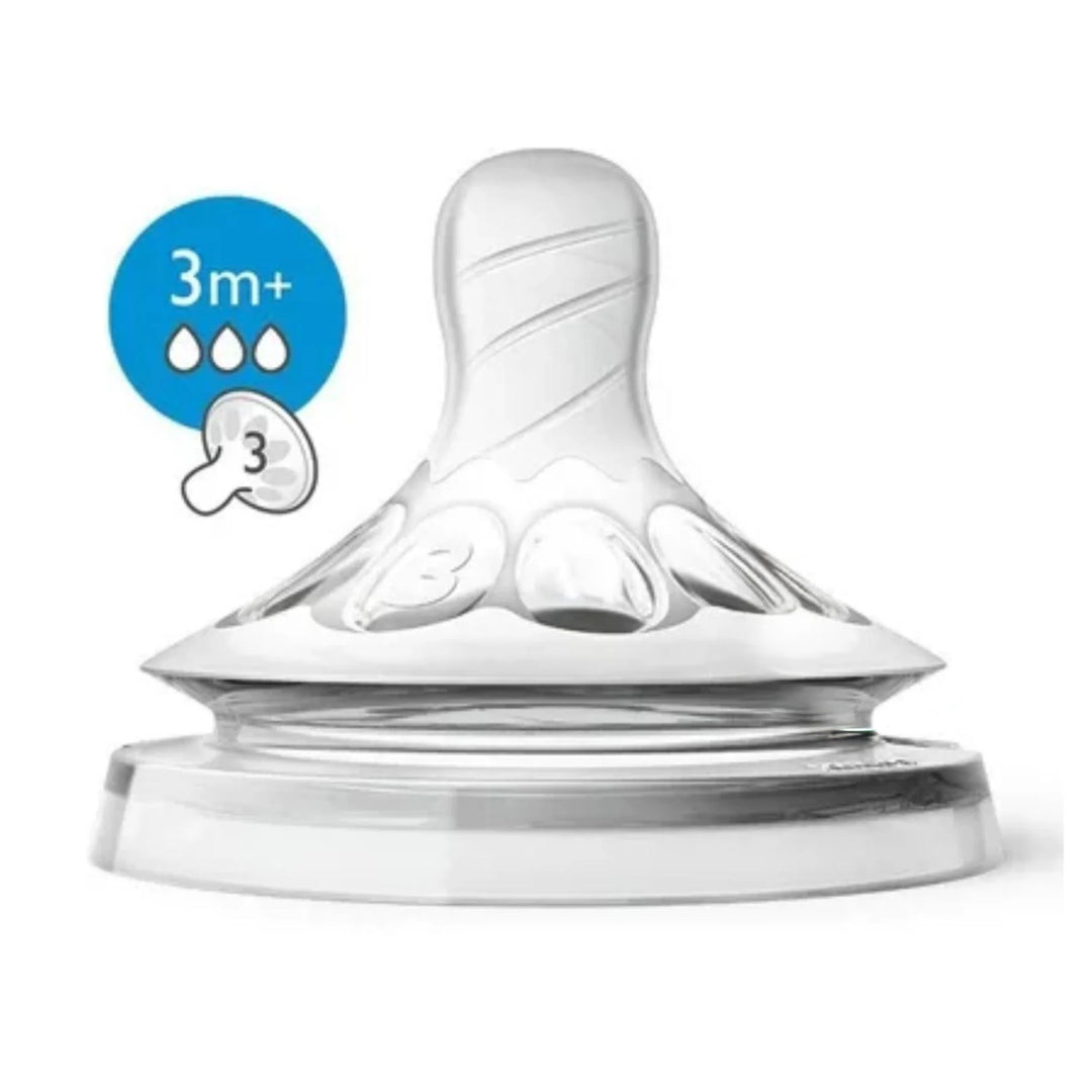 Tetina Natural 2.0 Flujo Medio 3M+ Avent