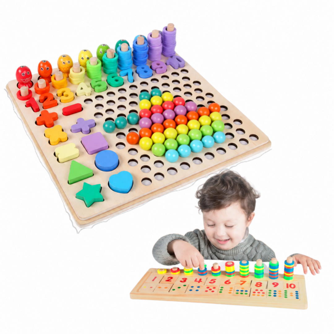 Tablero Montessori En Madera