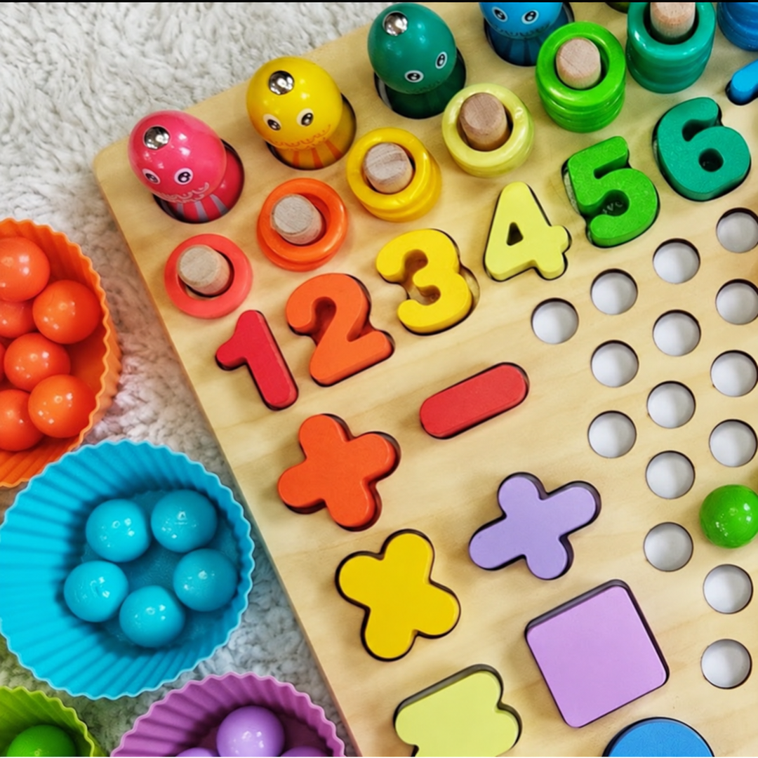 Tablero Montessori En Madera
