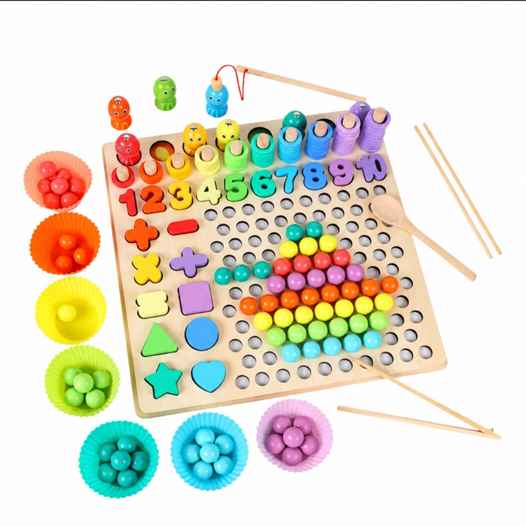 Tablero Montessori En Madera