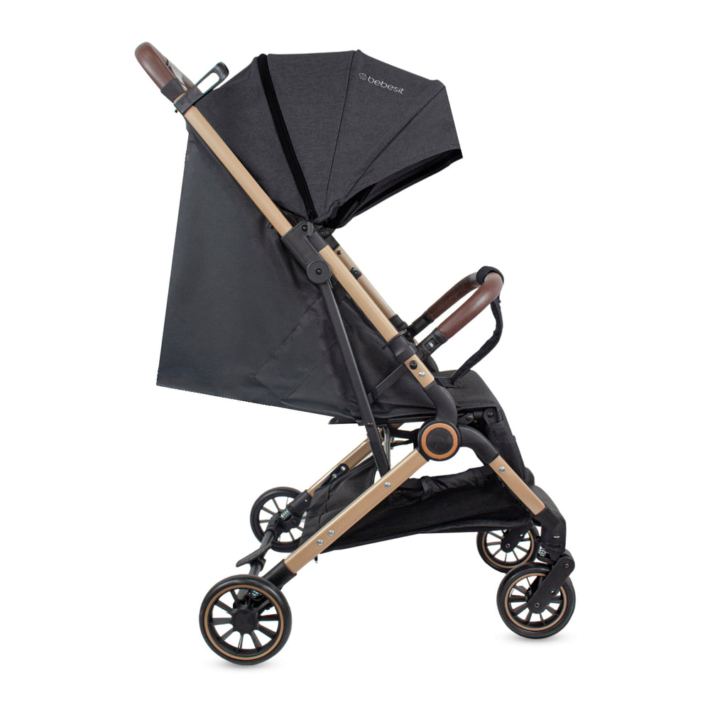 Coche Para Bebe Compacto Micro Bebesit Negro