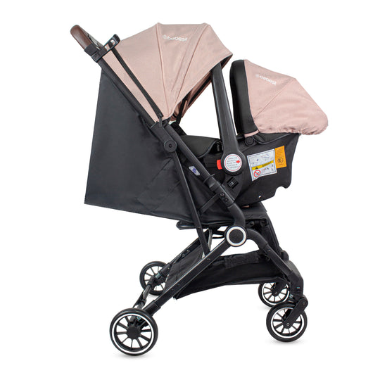 Coche Para Bebe Compacto Travel System Micro Bebesit Rosa
