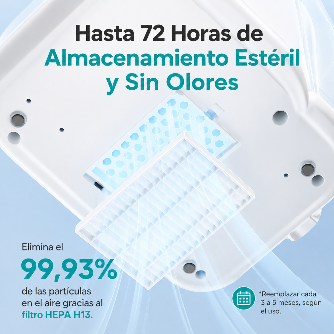 KleanPal Pro Esterilizador y Lavadora de Biberones Para Bebés Momcozy