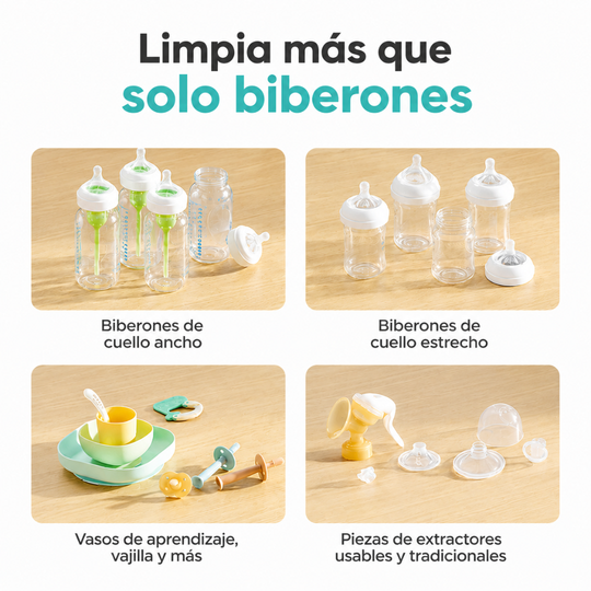 KleanPal Pro Esterilizador y Lavadora de Biberones Para Bebés Momcozy