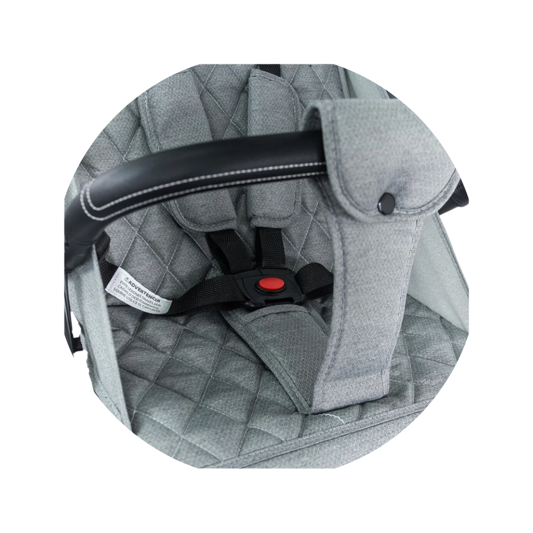 Coche Para Bebe Compacto Travel System Pixel Gris Bebesit