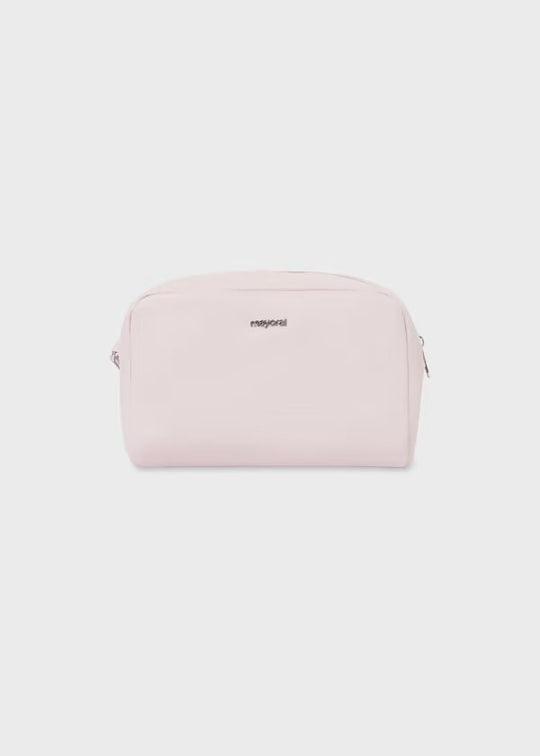 Combo Pañalera Bolso + Neceser y Cambiador Flecos Bebé Mayoral Baby Pink