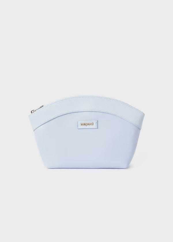 Combo Pañalera Bolso Acolchado + Neceser Oval Bebé Mayoral Cielo