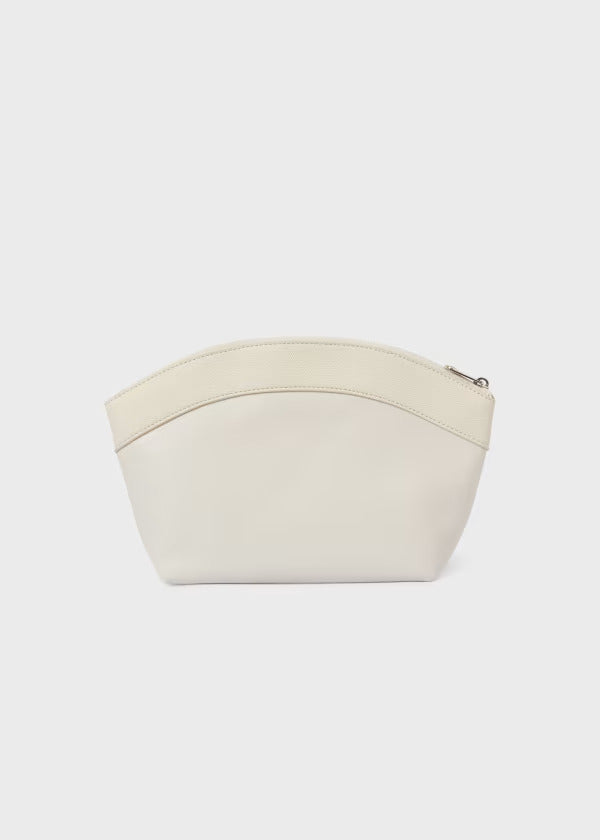 Combo Pañalera Bolso Pliegue + Neceser Oval Bebé Mayoral Crema