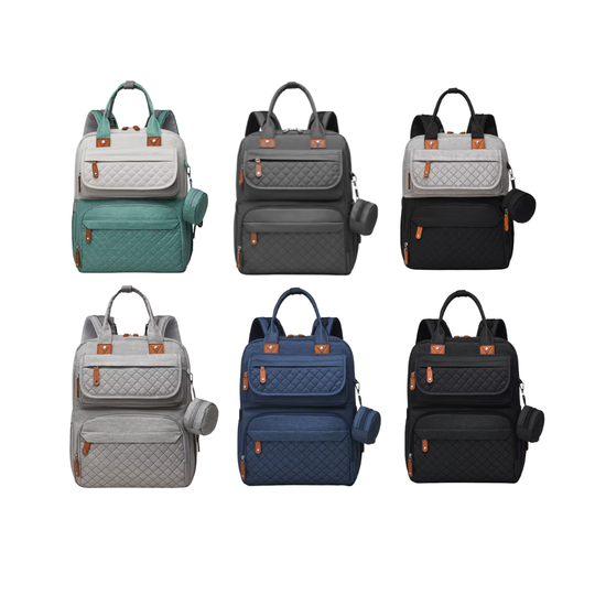 Pañalera Tipo Morral Multifuncional Zius + Accesorios