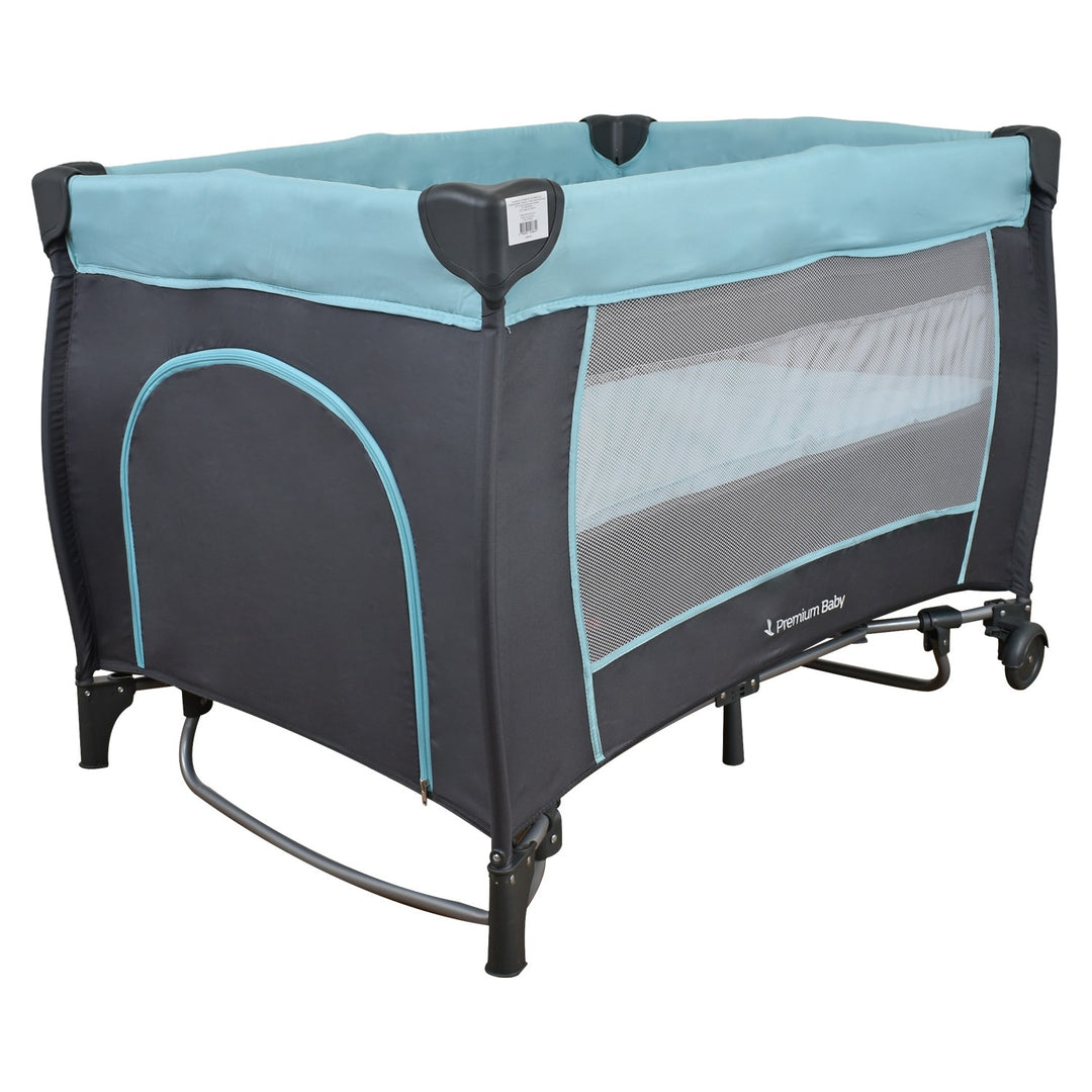 Corral Nápoles 2.0 Premium Baby Azul + Colchón Ortopédico