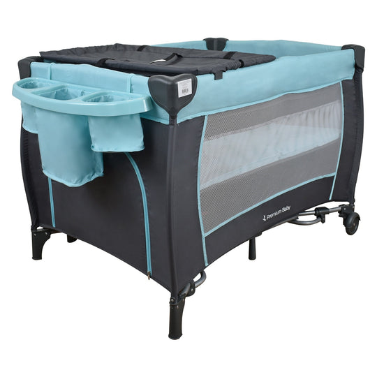Corral Nápoles 2.0 Premium Baby Azul + Colchón Ortopédico