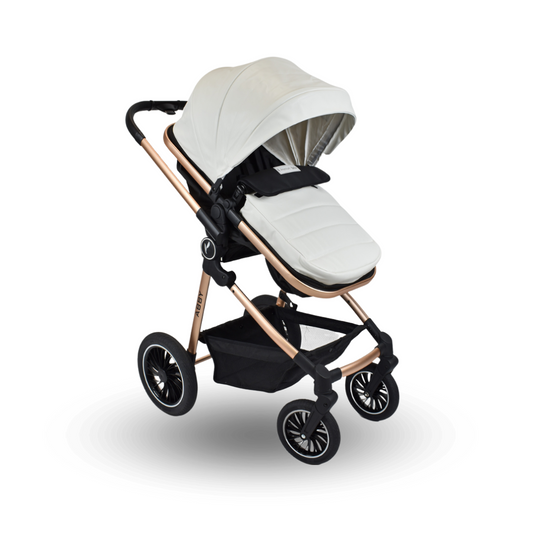 Coche Para Bebé Moises de Lujo Abby Premium Baby Blanco