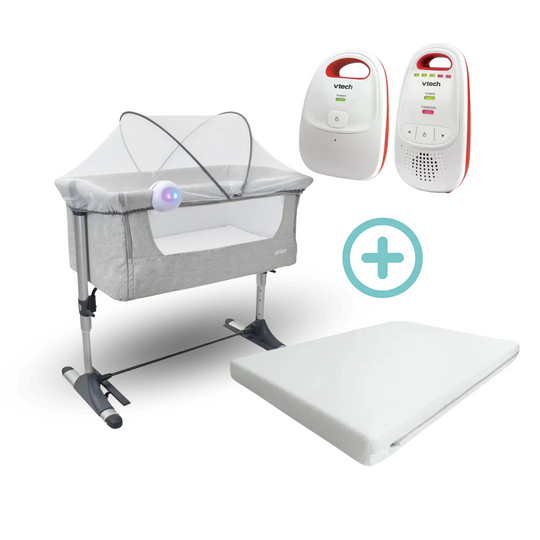 Combo Cuna Colecho Vinny Priori + Colchoneta Ultrasuave + Monitor Dect Básico Vtech