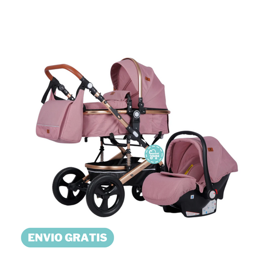 Coche Para Bebé Moises Bunny 3 en 1 Maxibaby Rosa