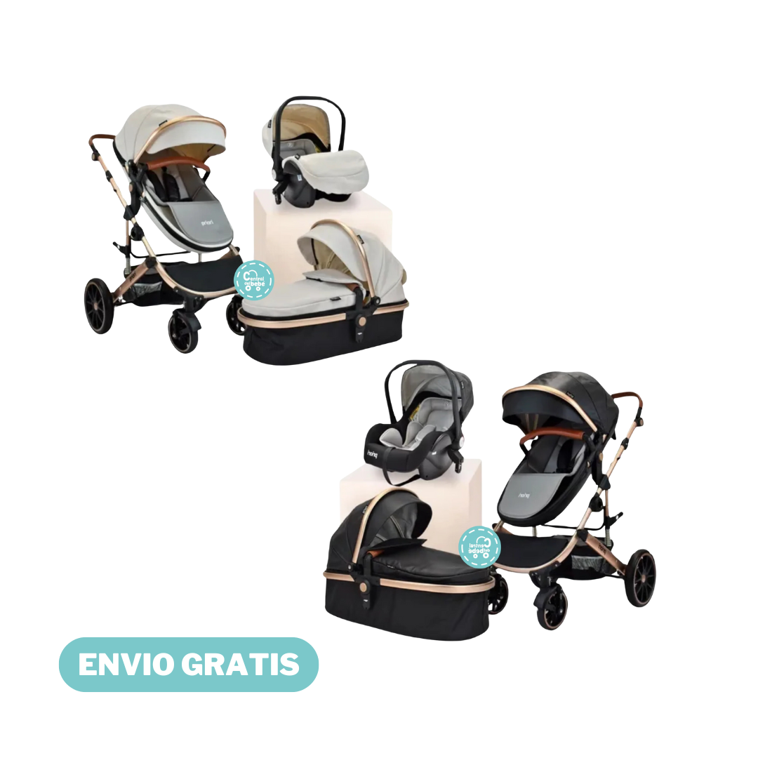 Coche Para Bebé Moises de Lujo Milo 3 en 1 Priori