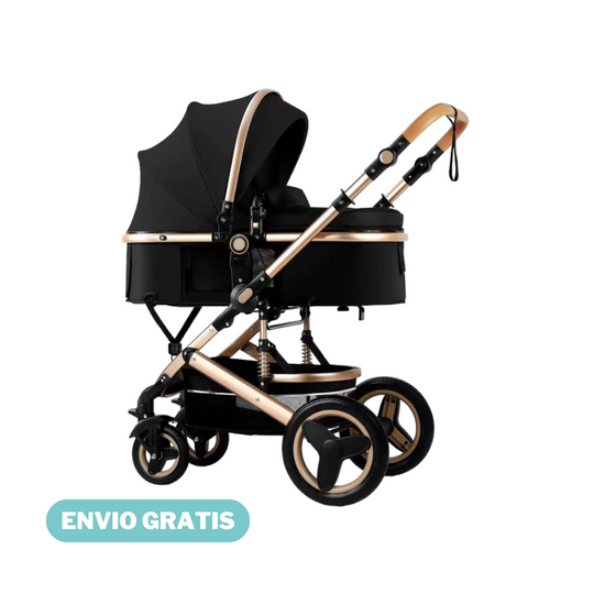 Coche Para Bebé Moises 2 en 1 Europeo Belecoo Negro