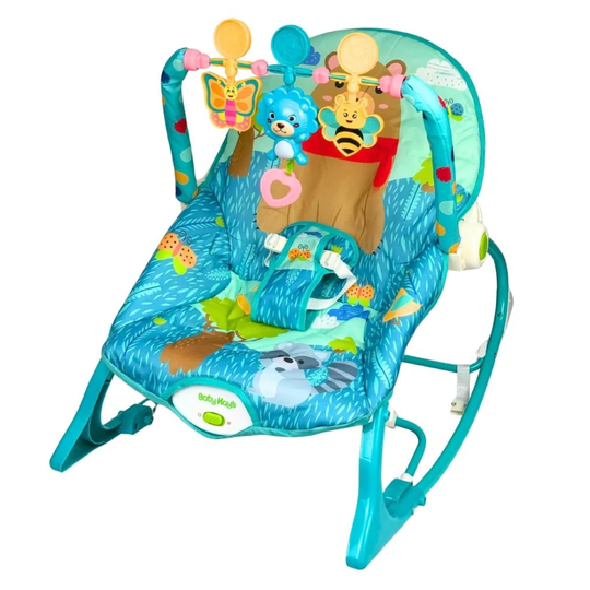 Silla Mecedora Rocker Leon Oso Azul