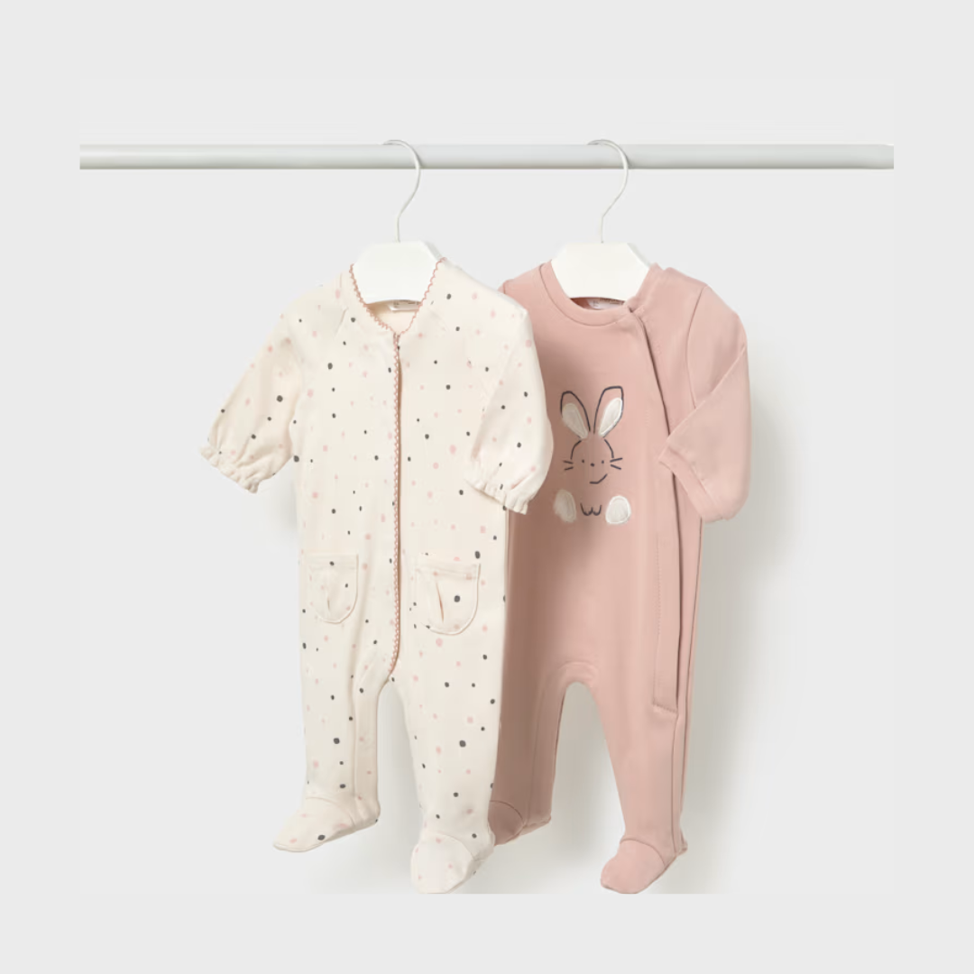 Pack 2 Pijamas Recién Nacida Nude Mayoral
