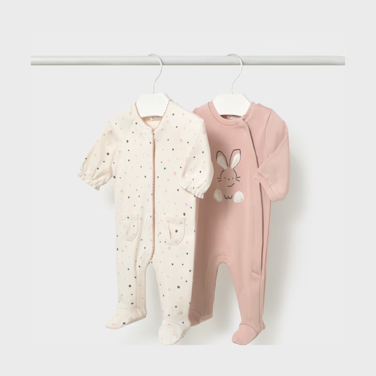 Pack 2 Pijamas Recién Nacida Nude Mayoral