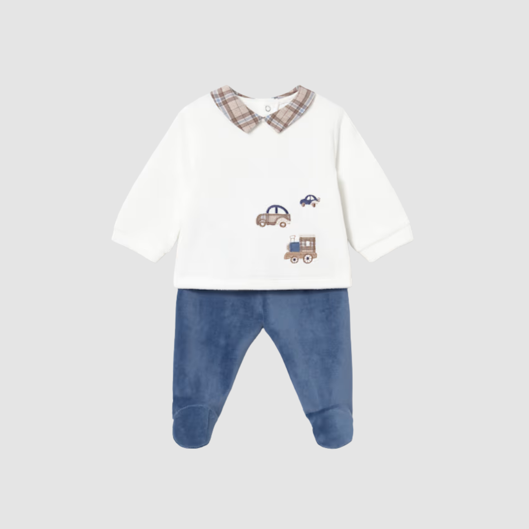 Conjunto Polaina y Camiseta Recién Nacido Blueberry Mayoral