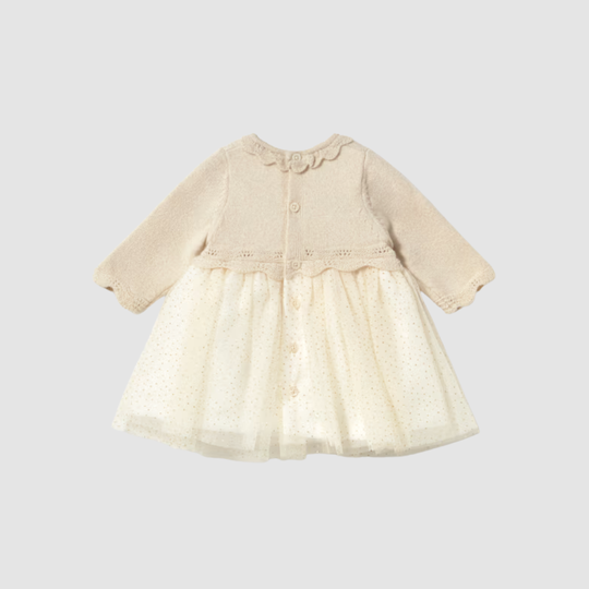 Vestido Tul Champagne Mayoral