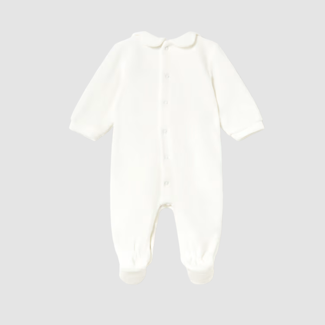 Pijama Cuello Ondas Recién Nacida Crudo Mayoral