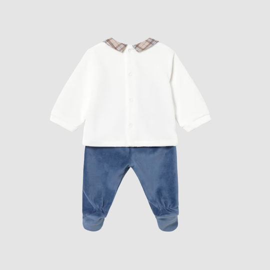 Conjunto Polaina y Camiseta Recién Nacido Blueberry Mayoral