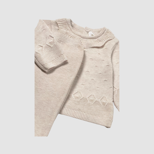 Conjunto 3 Piezas Tricot Recién Nacido Milk Vigoré Mayoral