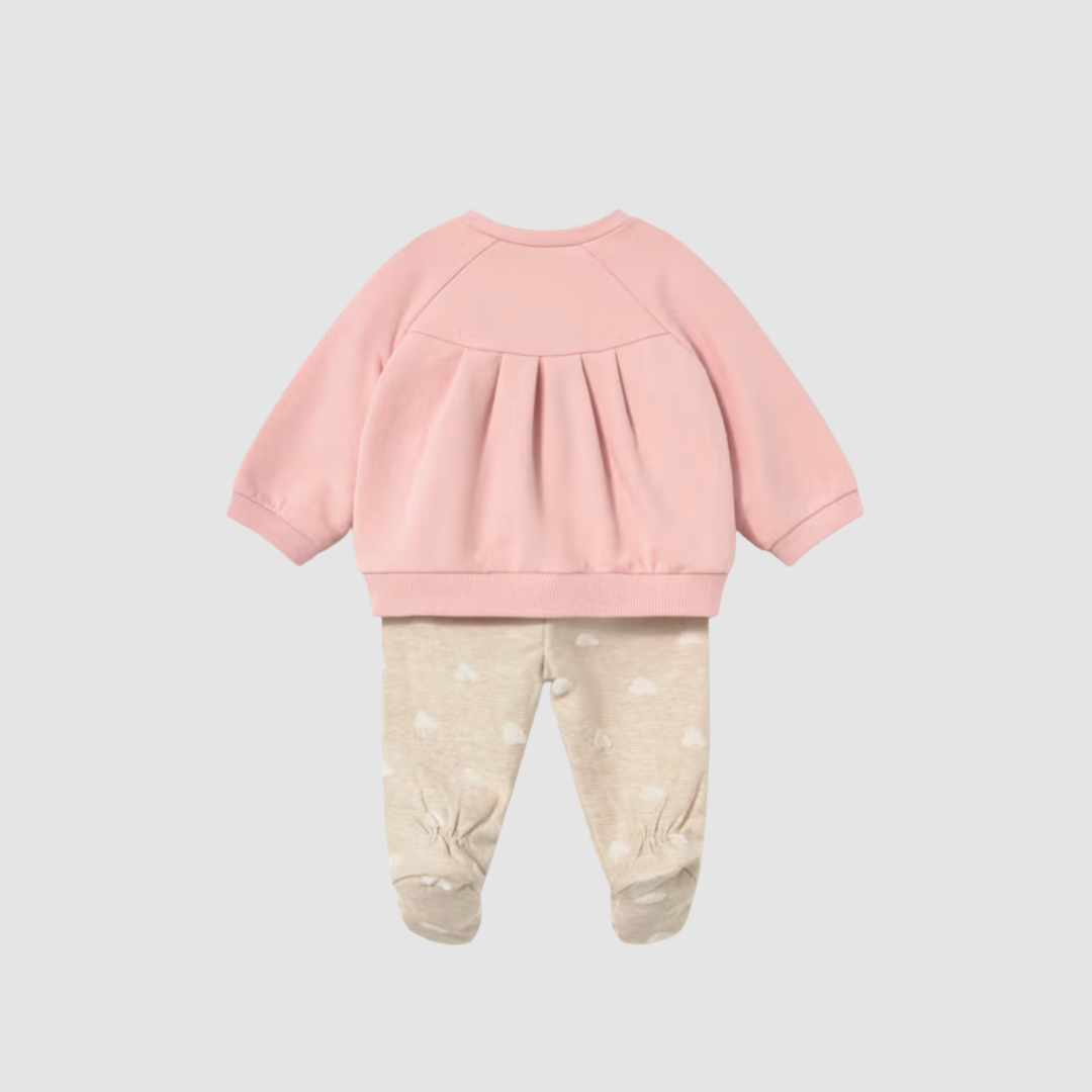Conjunto Polaina y Sudadera Recién Nacida Rosa Baby Mayoral