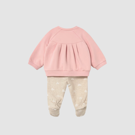 Conjunto Polaina y Sudadera Recién Nacida Rosa Baby Mayoral