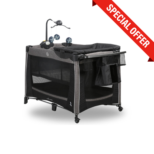 Cuna Corral Toronto Premium Baby Negro