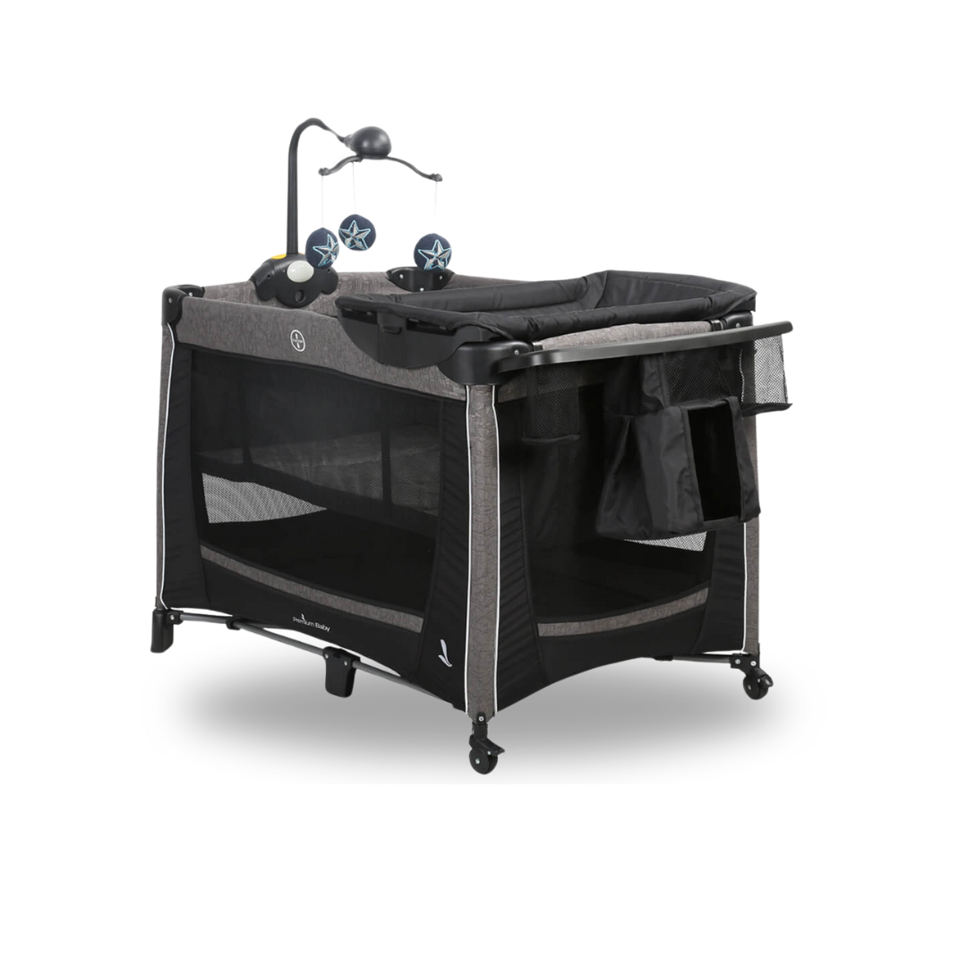 Cuna Corral Toronto Premium Baby Negro